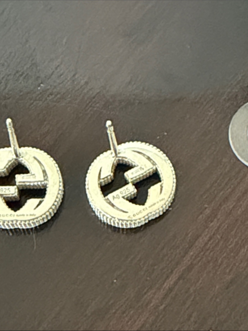 Gucci Interlocking G Round Stud Earrings stud silver - Picture 4 of 5
